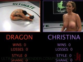дракон против Christina