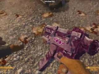 порно пистолет аддон для Fallout New Vegas - уникальное оружие